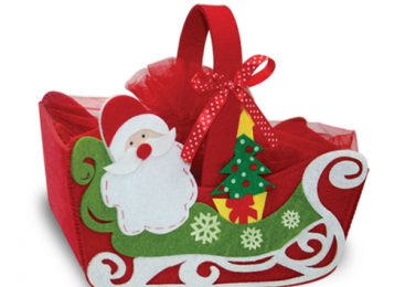 Сладкие подарки на НГ в упаковке из фетра — Мир Новогодних подарков