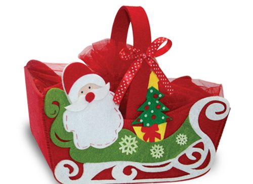 Сладкие подарки на НГ в упаковке из фетра — Мир Новогодних подарков